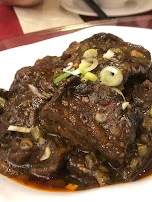beef brisket with special tofu stick free steamed rice 牛腩烧豆笋免费米饭